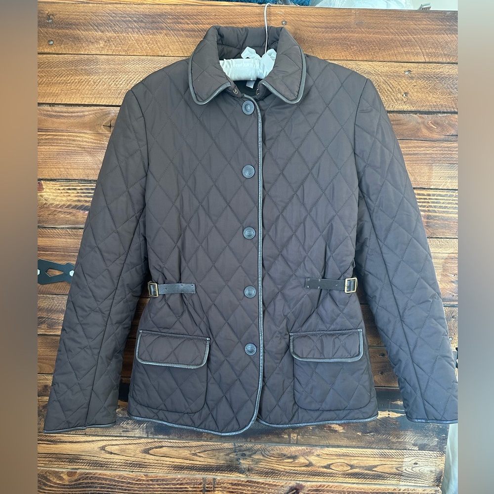 Max Studio Easton Neston Special Edition Quilted Jacket Women's Small Brown